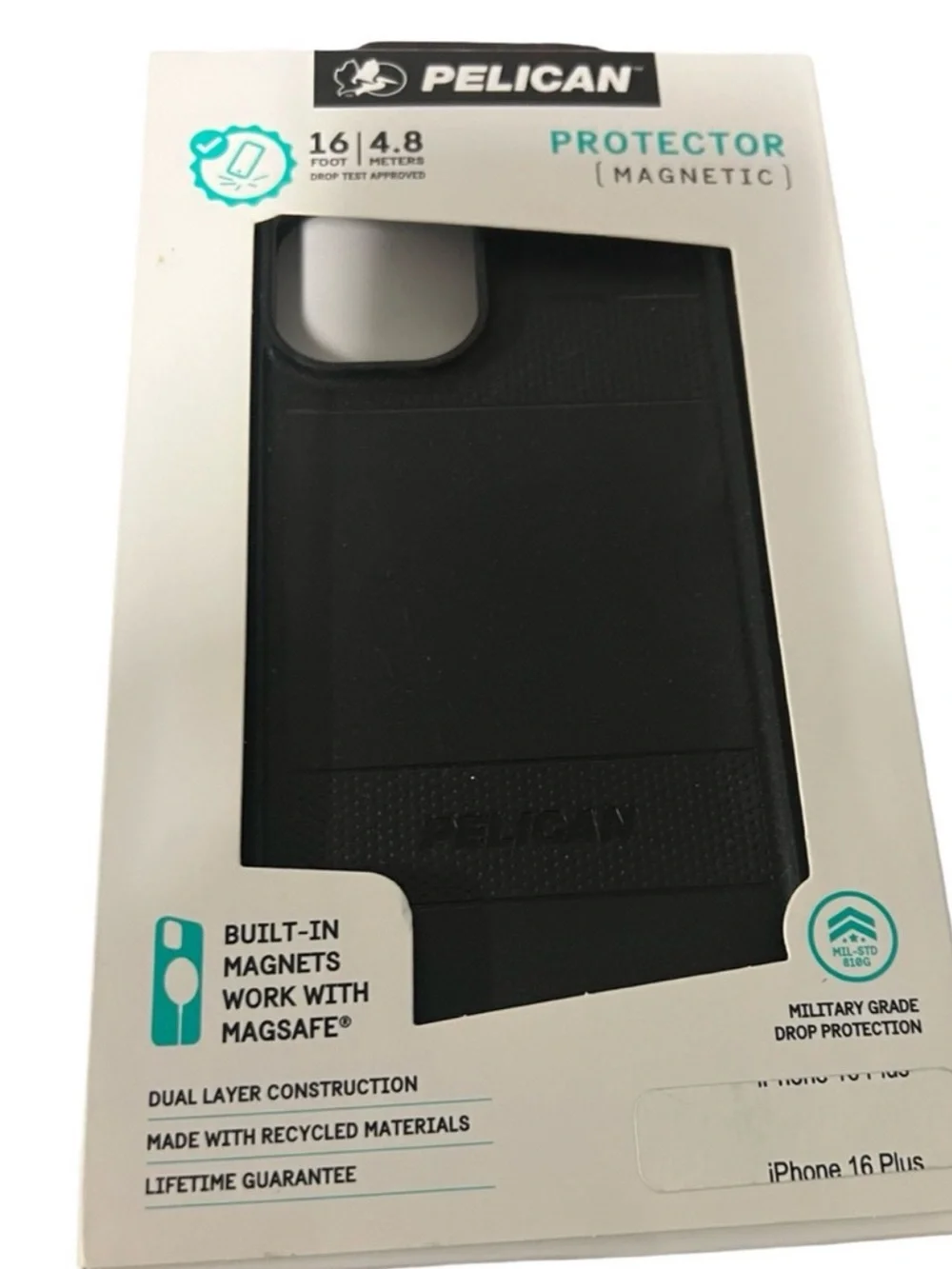 Pelican Black Magnetic Protector Case for iPhone 16 Plus FINAL PRICE DROP
